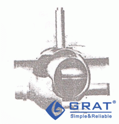 分成二件閥體的浮動(dòng)球結(jié)構(gòu)(用于大口徑閥門)